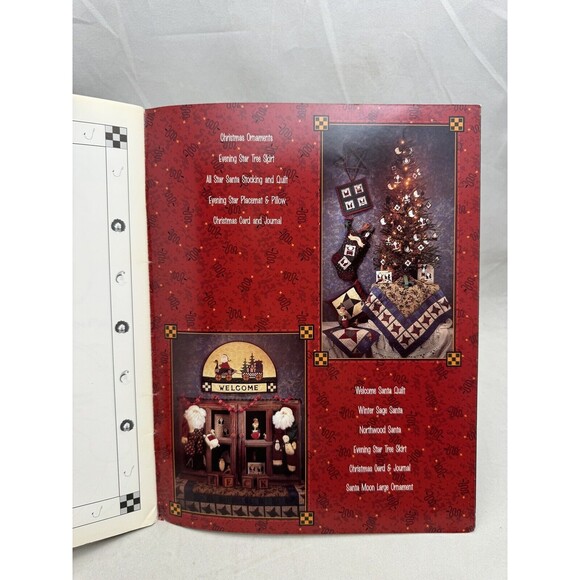 Fiber Mosaics All Star Santa Review Leslie Beck Quilt Patterns Pillows Rugs Book - Picture 10 of 10